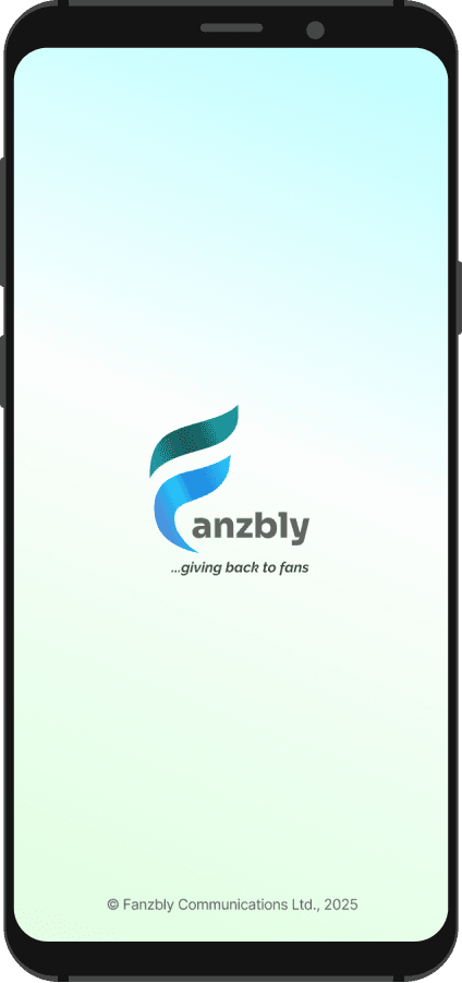 Fanzbly mobile app device mockup
